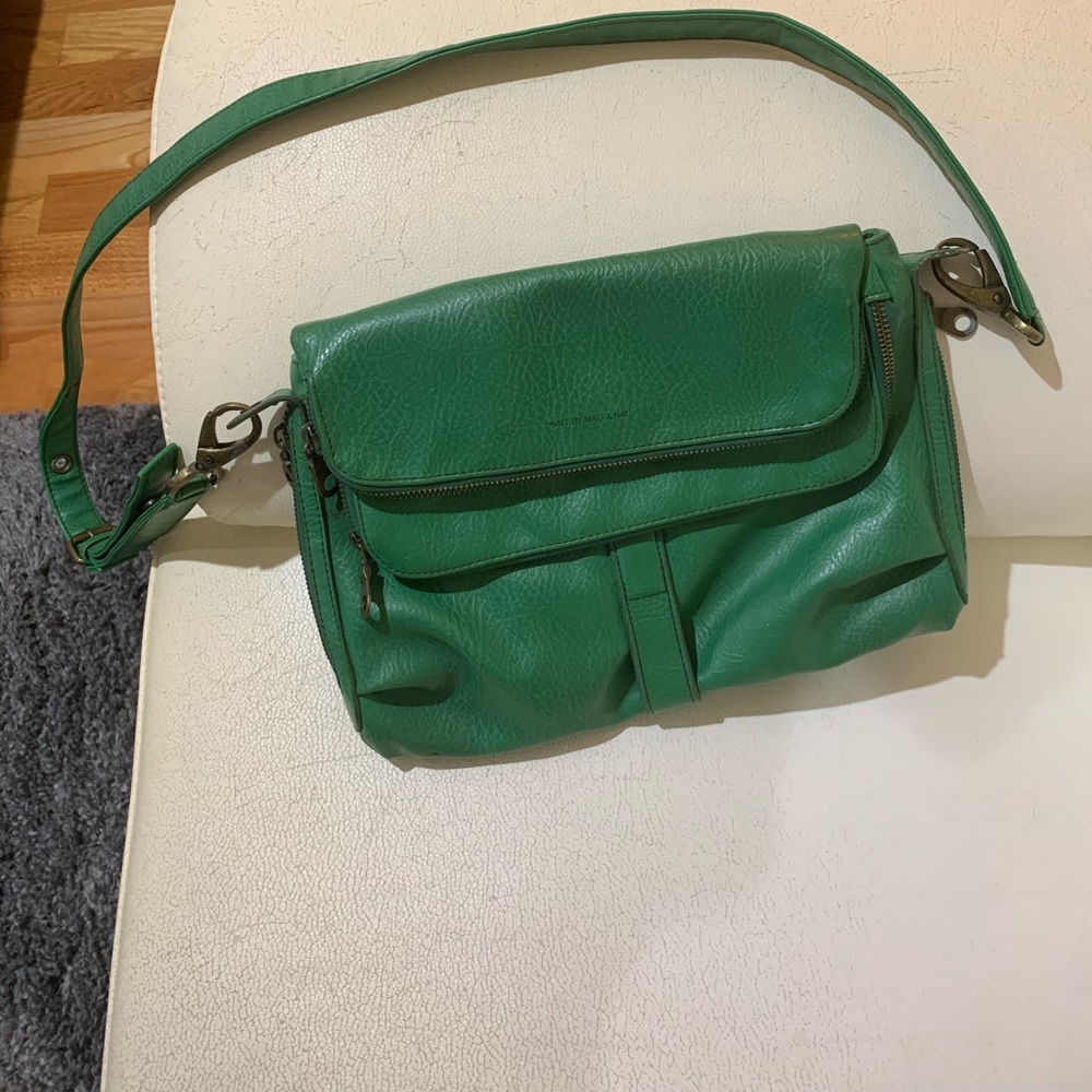Green vegan leather purse Matt by Matt and Nat